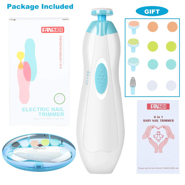 fansidi baby care, electric baby nail trimmer, baby nail clipper, baby nail file, infant baby