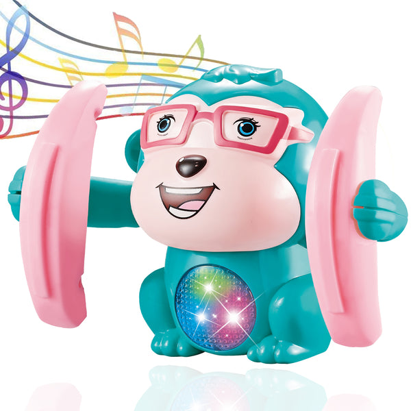 FANSIDI Baby Musical Toys, Electric Monkey Dancing Toy - Green
