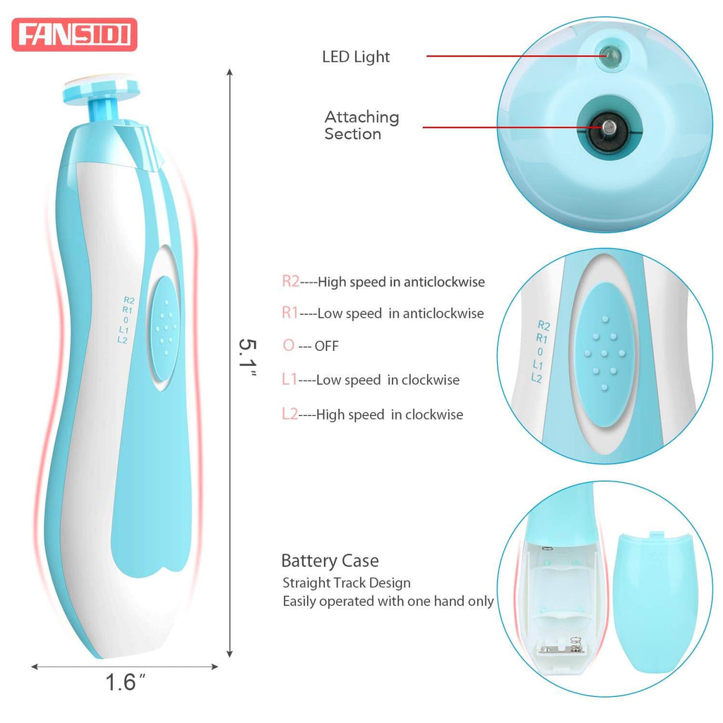 BHAUTIKSALES Electric,Baby Nail Trimmer with 6 Grinding Heads Safe for  Newborn Baby(Mixcolor) - Price in India, Buy BHAUTIKSALES Electric,Baby  Nail Trimmer with 6 Grinding Heads Safe for Newborn Baby(Mixcolor) Online  In India,