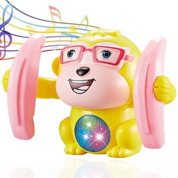 FANSIDI Baby Musical Toys, Electric Monkey Dancing Toy - Yellow